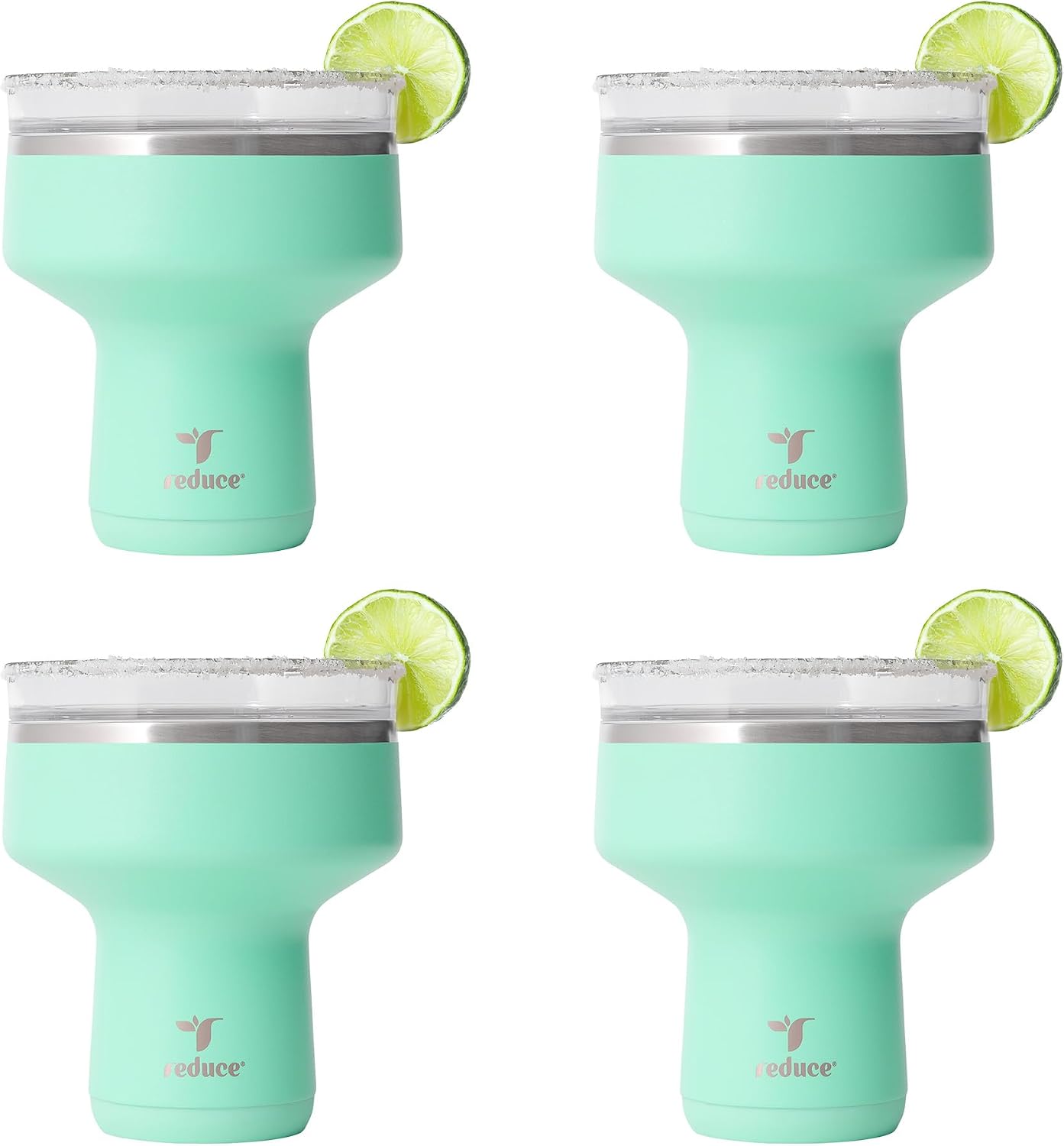 REDUCE Saltini 4-pack insulated margarita tumblers in a variety of vibrant colors