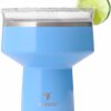 REDUCE Saltini 16oz insulated margarita glass with spill-proof 360-degree lid