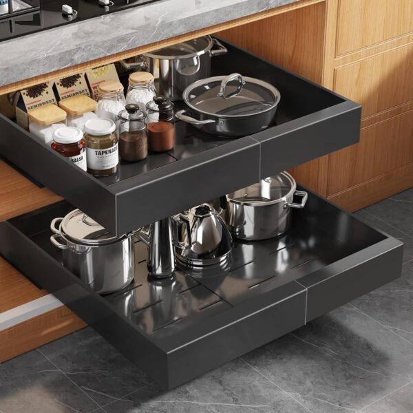 Seinloes Expandable Pull Out Cabinet Organizer for Kitchens