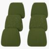 Set of six 2.5-inch thick waterproof dining chair cushions by Iristykilin with 30D high-resilience foam.