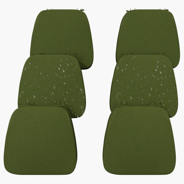 6-Pack 2.5" Thick Waterproof Dining Chair Cushions