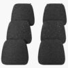 Set of six Iristykilin waterproof dining chair cushions featuring 2.5-inch thick high-resilience foam.
