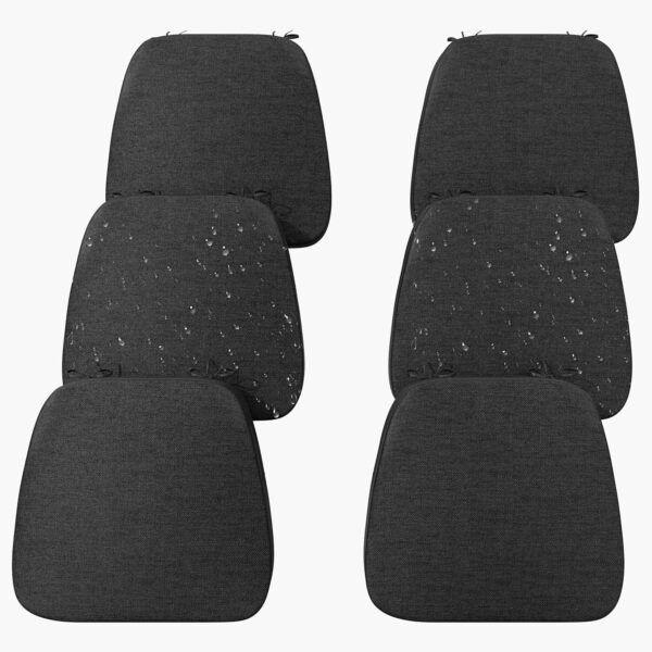 Iristykilin 6-Pack Waterproof Dining Chair Cushions, 2.5" Foam