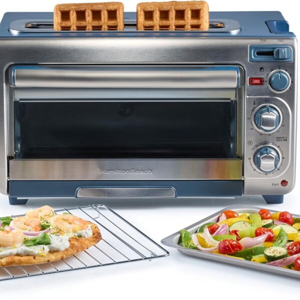 Hamilton Beach 2-in-1 Toaster Oven: Space-Saving Kitchen Pro