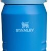 Front view of the Azure 64 oz insulated water jug by Stanley with a flip straw lid.