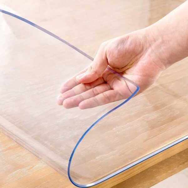 42 x 78 Inch Clear Table Cover, 2mm Thick Clear Protector, Waterproof Table Pad for Dining Room, Kitchen, Office