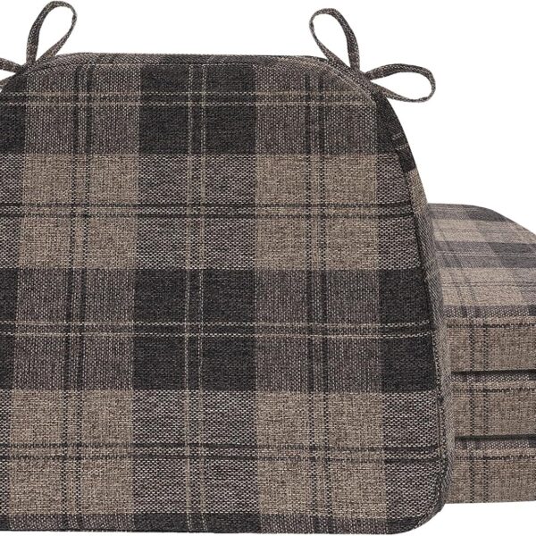 Ergonomic Support & Washable Dining Chair Cushions Set of 4
