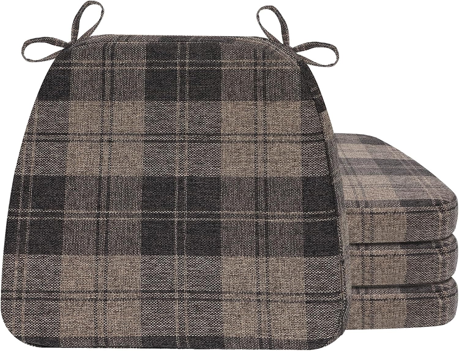 Ergonomic Support & Washable Dining Chair Cushions Set of 4