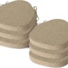 Chair Cushions for Windsor Chairs Set of 6 Beige 16.5"x15.5"