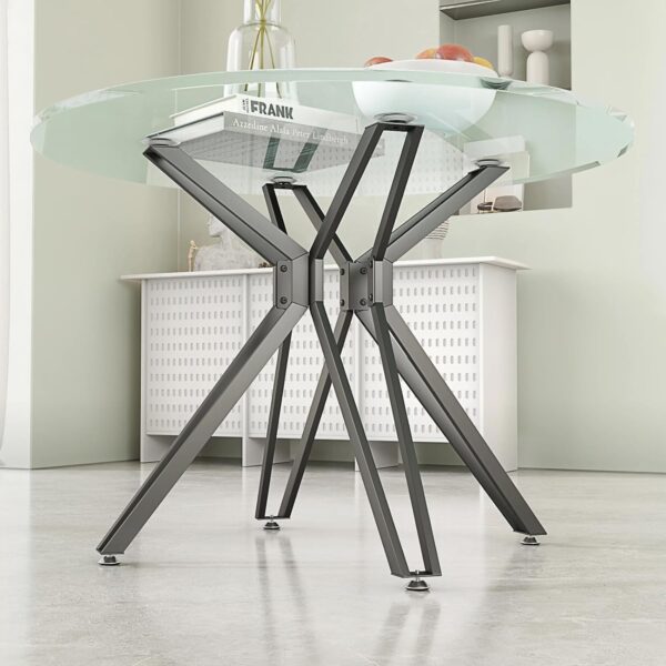 28 Inch Metal Table Base with Suction Cups