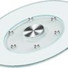 31" Large Lazy Susan for Dining Table Kitchen Glass Turntable with Aluminum Alloy Bearing, Smooth Swivel