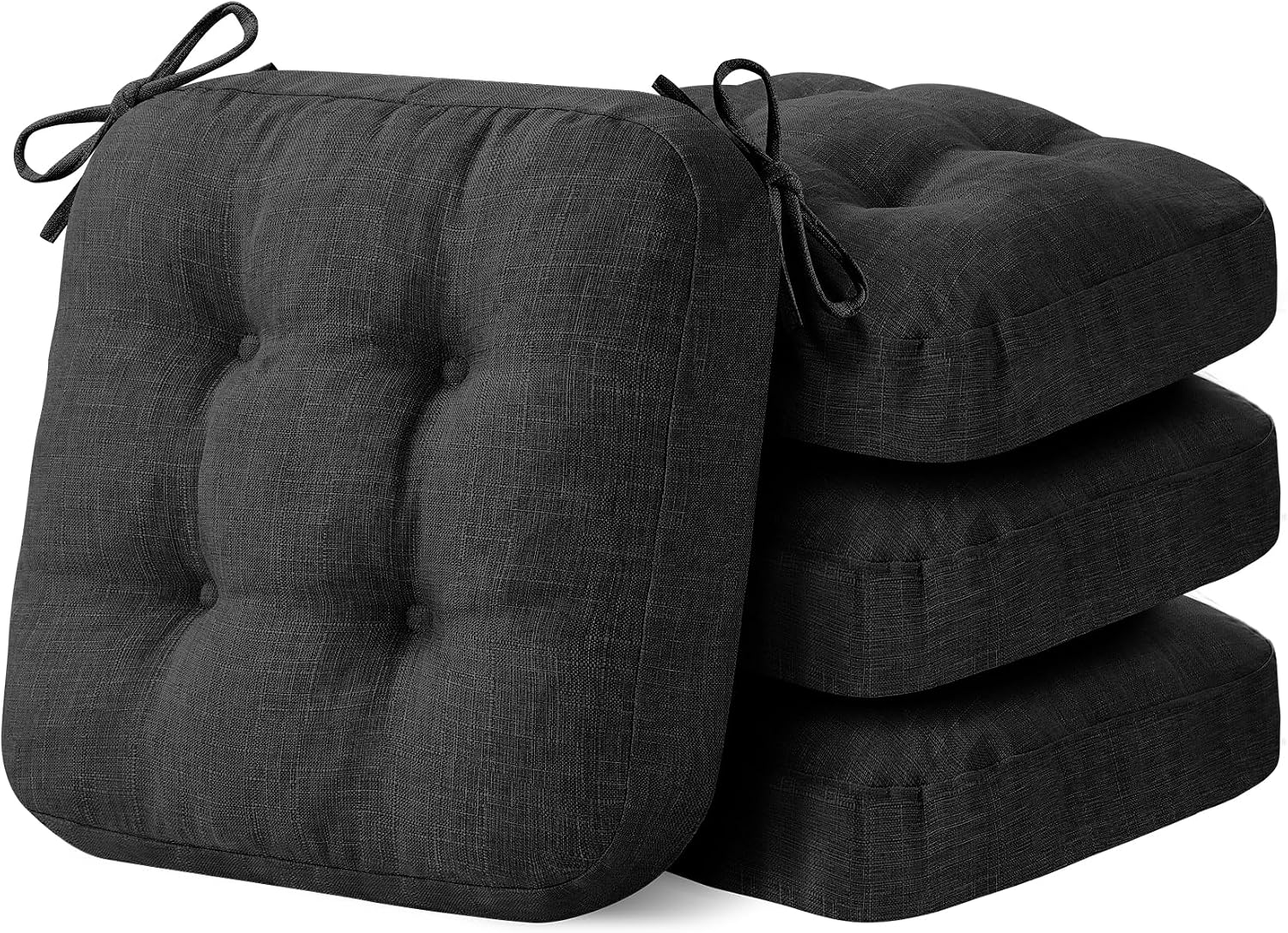 IASEAHK Memory Foam Dining Chair Cushions, Beige, 16.5"x16.5"x3.5"