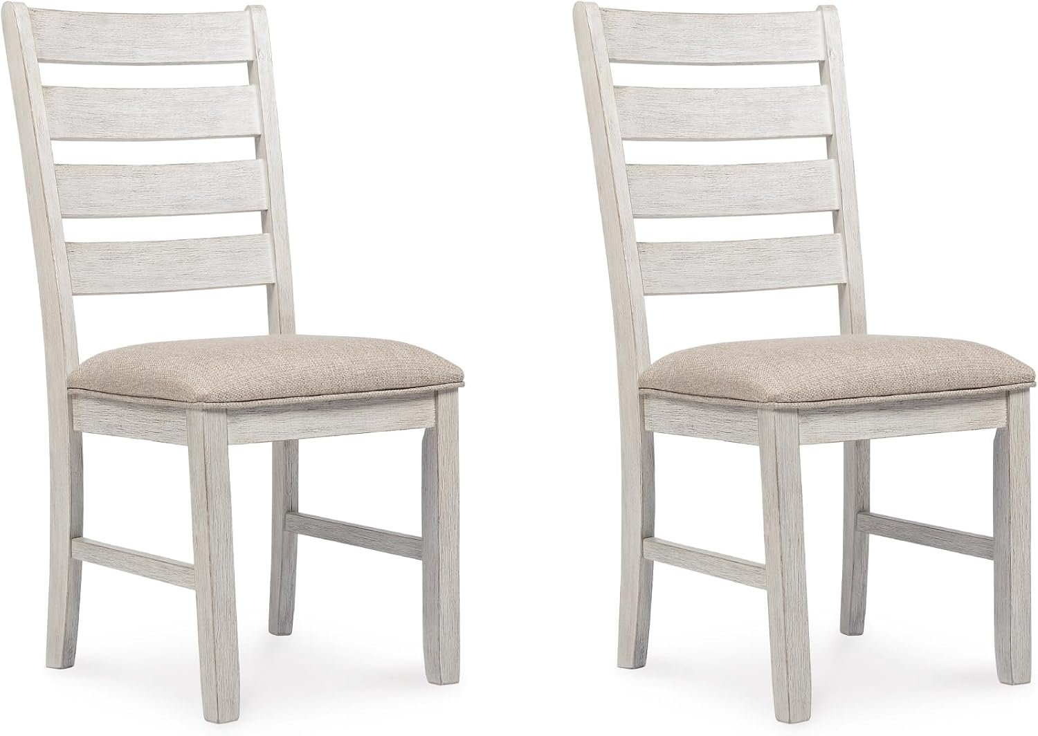 Signature Design by Ashley Skempton Farmhouse Dining Chairs Set of 2, White