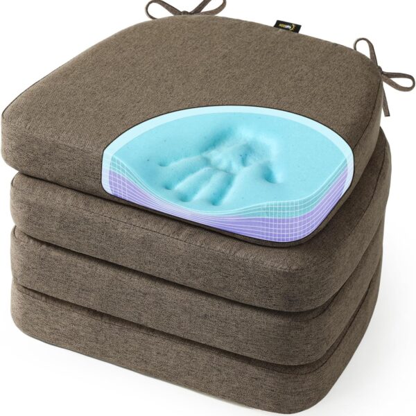Upgrade Your Dining: Cooling Gel Memory Foam Dining Chair Cushions