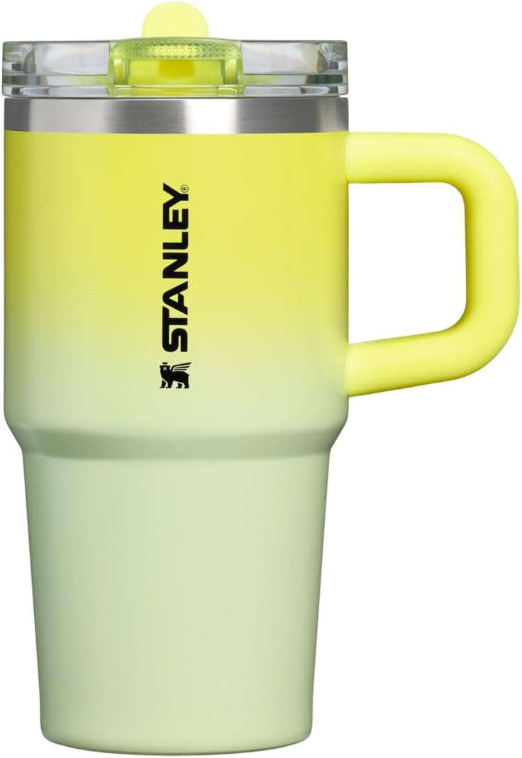 Stanley flip straw tumbler in Atomic Gradient with a sleek 20 oz profile.