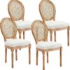 French Country Dining Chairs, Upholstered Dining Chairs Set of 4