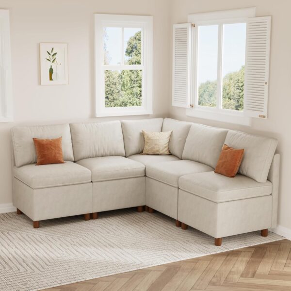 Breakfast Nook Bench with Storage, White, 5 Seat (1 Corner)