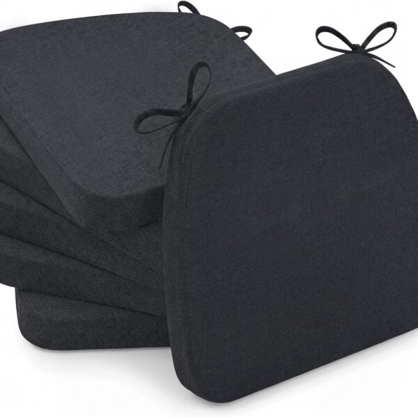 AAAAAcessories Chair Cushions for Dining Chairs, 17 x 16 x 2 in, Set of 6