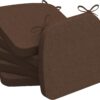 AAAAAcessories Chair Cushions for Dining Chairs, 17 x 16 x 2 in, Set of 6