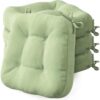 Codi Dining Chair Cushions 4 Pack, Thick Memory Foam Kitchen Seat Pads