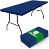 6 Pack Rectangle Spandex Fitted Table Cloth, 6FT Elastic Tablecloth