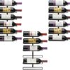 Sorbus Wall Mounted Wine Rack, Metal Bottle Rack (6 Bottle, 3 Pack)