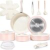 Top view of the Chef Power cookware set showing the space-saving stackable design.