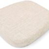 SINOSSO Thickened 2.5" Dining Chair Cushion, Soft Blended High Density Support Foam Kitchen Seat Cushion with Ties, U-Shaped Non-Slip Indoor Chair Pad, 16.5" x 16", 1 PCS, Beige