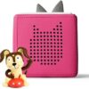 Close-up of the screen-free audio player for kids showing the intuitive top-mounted Tonie character.