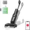 Close up of the Roborock F25 ACE Pro roller designed with anti-tangle technology for pet hair removal.