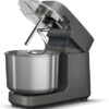 Close-up of the Ooni Halo Pro spiral dough hook and removable breaker bar for professional-grade gluten development.