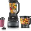 Front view of the Ninja kitchen system featuring the 72-ounce Total Crushing pitcher for frozen drinks.