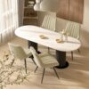 Front view of a Nalupatio dining chair showcasing the thick high-density sponge cushion and comfortable backrest.
