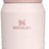 Close-up detail of the Stanley IceFlow Flip Straw 2.0 lid showing the leak-resistant drinking spout.