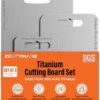 Titanium Cutting Board Set of 3, SGS Lab Tested Double-Sided Chopping Board