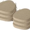 Chair Cushions for Windsor Chairs Set of 6 Beige 16.5"x15.5"