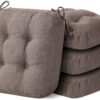 IASEAHK Memory Foam Dining Chair Cushions, Beige, 16.5"x16.5"x3.5"