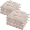 GYALAPERI Chair Cushions for Dining Chairs Set of 6, Tufted Chair Pads