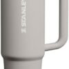 Close up of the leakproof flip straw lid on the 30 oz Stanley ProTour tumbler
