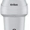 KRAUS WasteGuard 3/4 HP garbage disposal unit featuring a 3800 RPM MagnaGrind motor for quiet kitchen operation