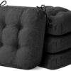 IASEAHK Memory Foam Dining Chair Cushions, Beige, 16.5"x16.5"x3.5"
