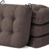 IASEAHK Memory Foam Dining Chair Cushions, Beige, 16.5"x16.5"x3.5"