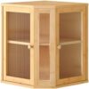HOOBRO Bread Box, Bamboo Bread Box for Kitchen Countertop, 2-Tier Corner Bread Box, Large Capacity Bread Bin, Food Storage Box, Bread Storage Container for Kitchen, Dining Room, Natural YL12MB01