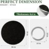 16'' Marble Lazy Susan for Kitchen Counter, Black Marble Turntable for Dinning, Lazy Susans Organizer for Cabinet, Serving Rotation Spinning Tabletop Organizer Swiveling, Spice Rack Storage