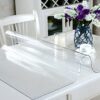 Clear Table Protector 36 x 60 Inch, 2mm Plastic Table Cover