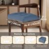 Kitchen Chair Cushions Set of 4, 18"X16.5", 3" Thick, Light Blue