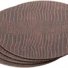 Round Placemats Set (Pack of 4) Recycled Leather Table Mats 15 inches, Kitchen Dining Table Decor by Nikalaz (Crockodile)