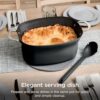 Close-up of the nonstick cooking pot interior featuring the versatile 8.5-quart capacity