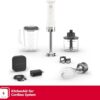 Professional whisk attachment for the KitchenAid Go cordless hand blender whipping cream