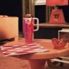 The Barbie Stanley tumbler 40oz showcasing its retro Twist 'N Turn inspired color palette.